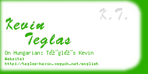 kevin teglas business card